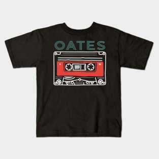 Thanksgiving Oates Name Vintage Styles Camping 70s 80s 90s Kids T-Shirt